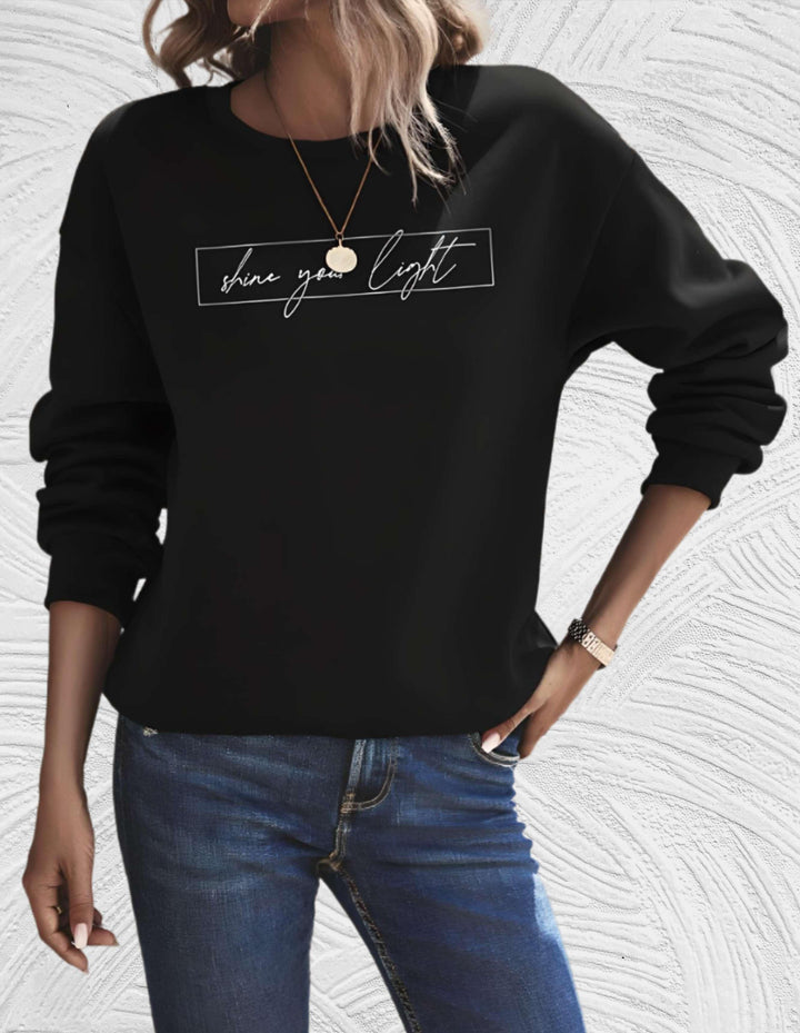 Drune | Lässiges Sweatshirt mit Motivierendem Druck