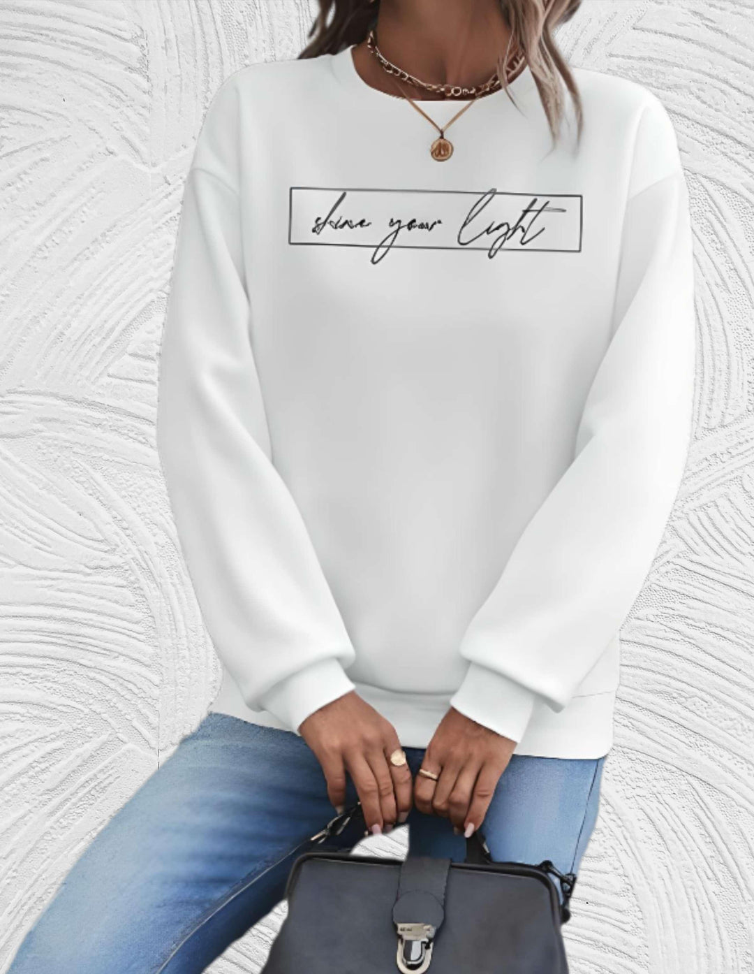 Drune | Lässiges Sweatshirt mit Motivierendem Druck