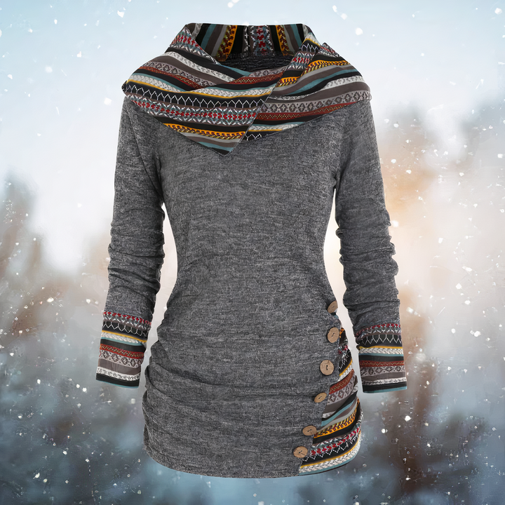 Drune | Stilvoller Tribal Hoodie für Damen