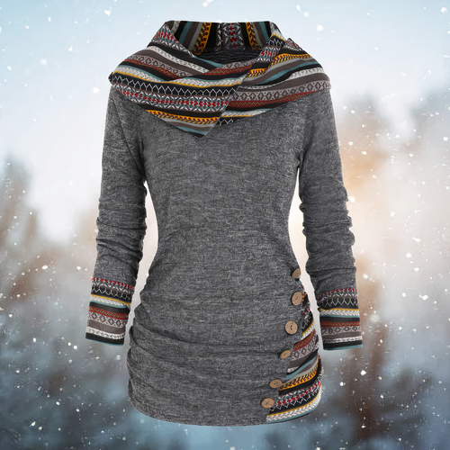 Drune | Stilvoller Tribal Hoodie für Damen