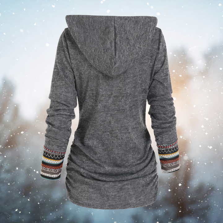 Drune - Stylische Tribal-Pullover Mit Kapuze