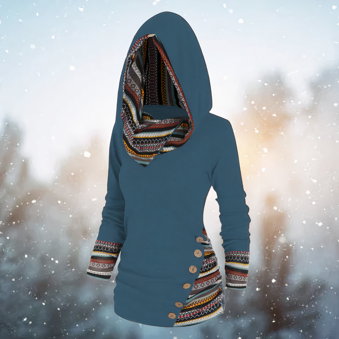 Drune | Stilvoller Tribal Hoodie für Damen