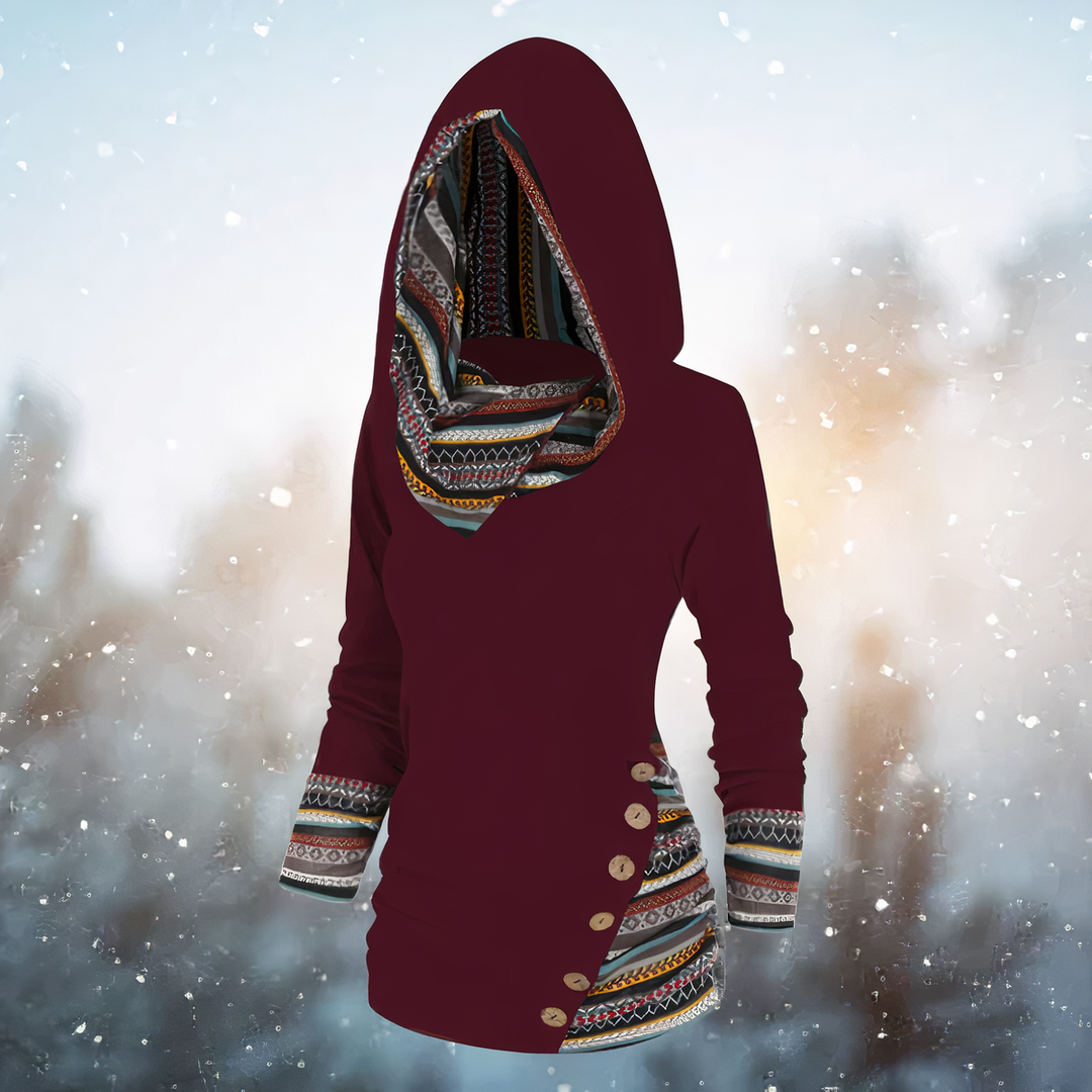 Drune | Stilvoller Tribal Hoodie für Damen
