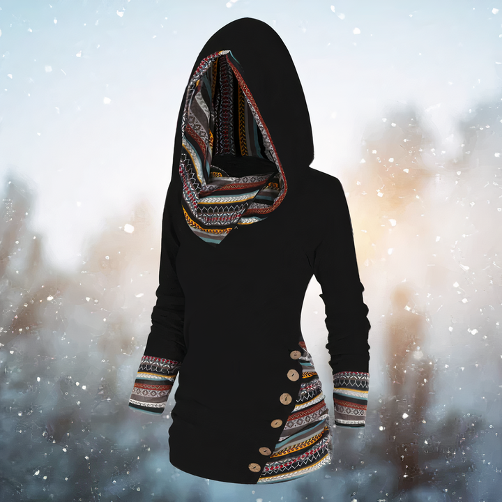 Drune - Stylische Tribal-Pullover Mit Kapuze