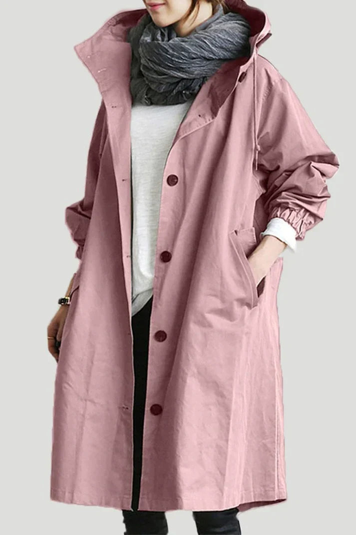 Drune | Damen Übergröße Trenchcoat Schicker Stil mit Entspannter Eleganz