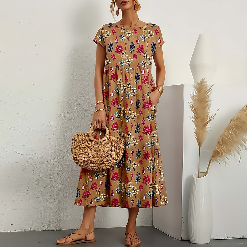 Luftkuss – Baumwoll-Leinenkleid mit Flair