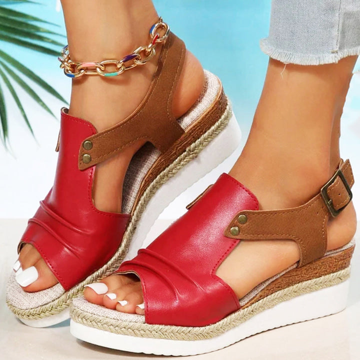 Drune | neue lässige Damensandalen mit dicken Sohlen und Fischmaul