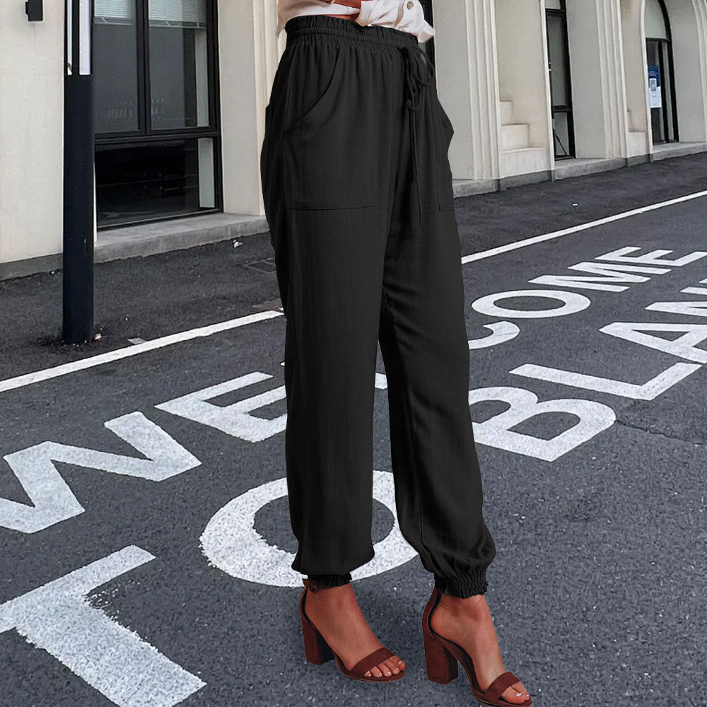 Drune | elegante Damenhose mit Spitzenbein