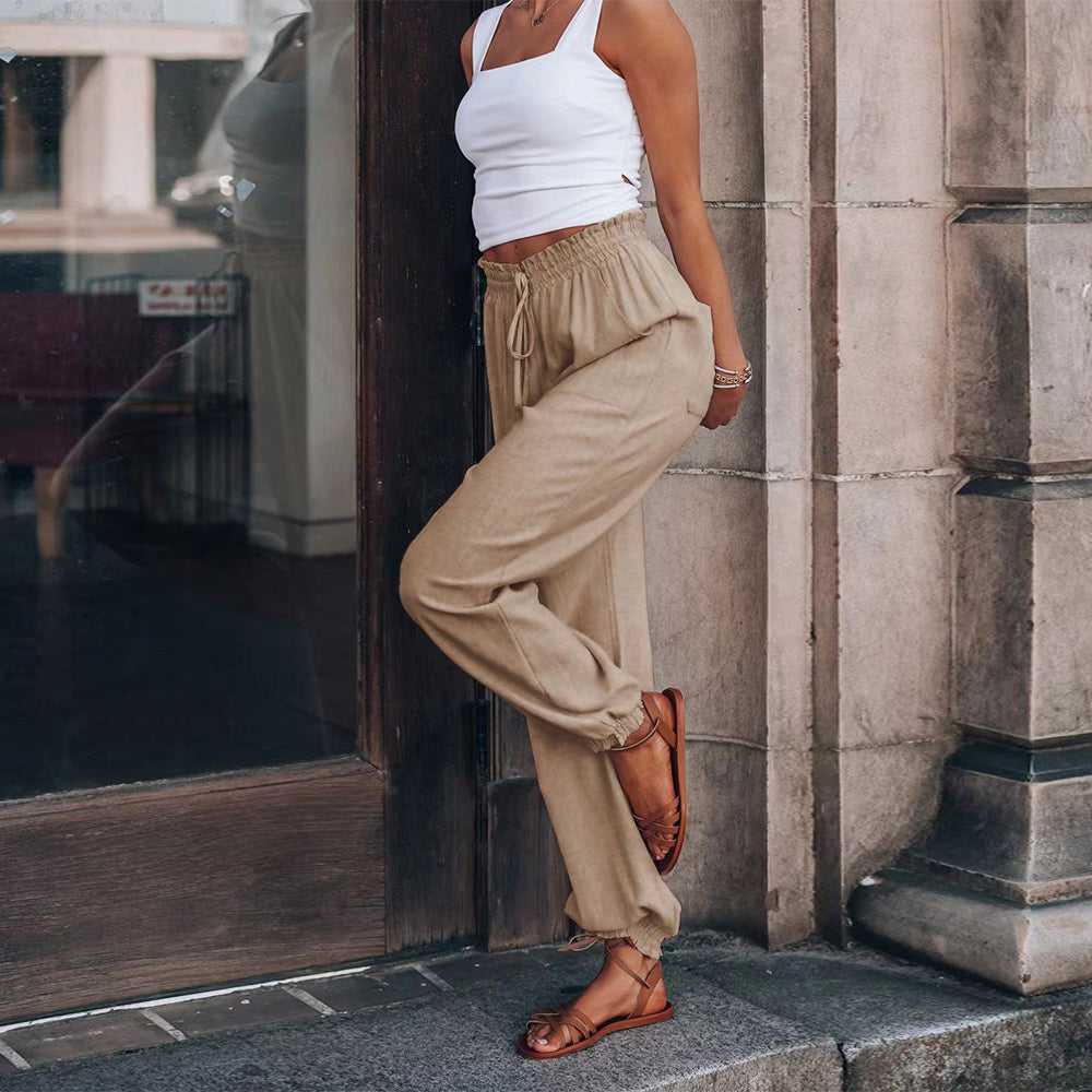 Drune | elegante Damenhose mit Spitzenbein