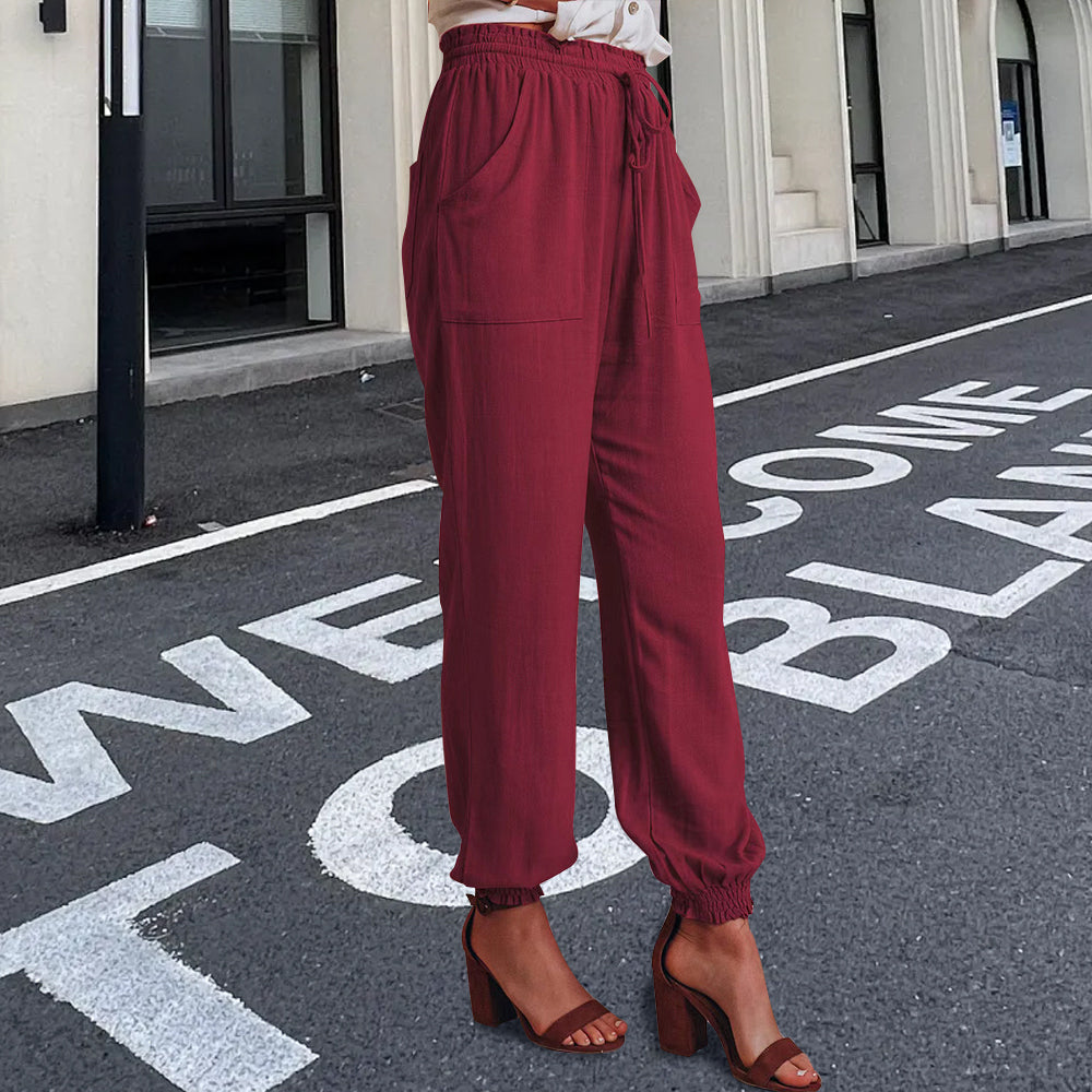 Drune | elegante Damenhose mit Spitzenbein