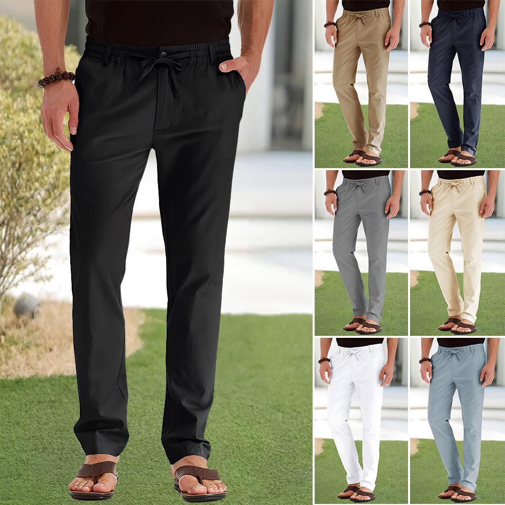Drune | Casual-Herrenhose aus Baumwolle mit elastischem Bund