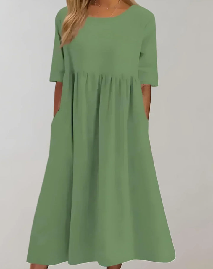 Drune | Locker Sitzendes Baumwollkleid