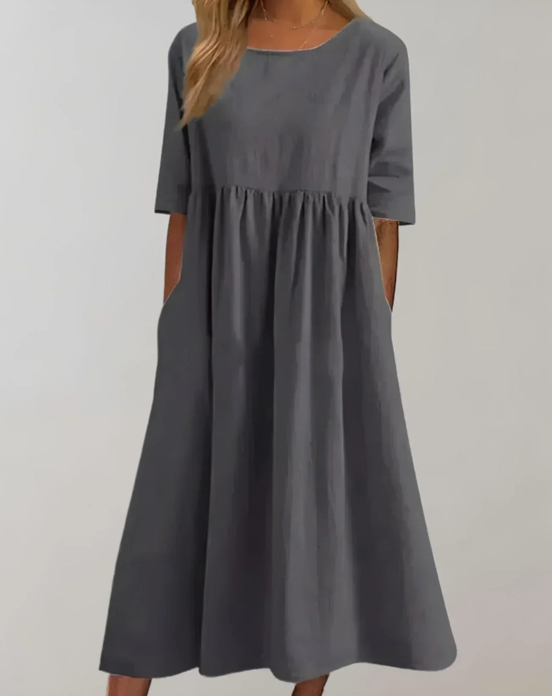 Drune | Locker Sitzendes Baumwollkleid
