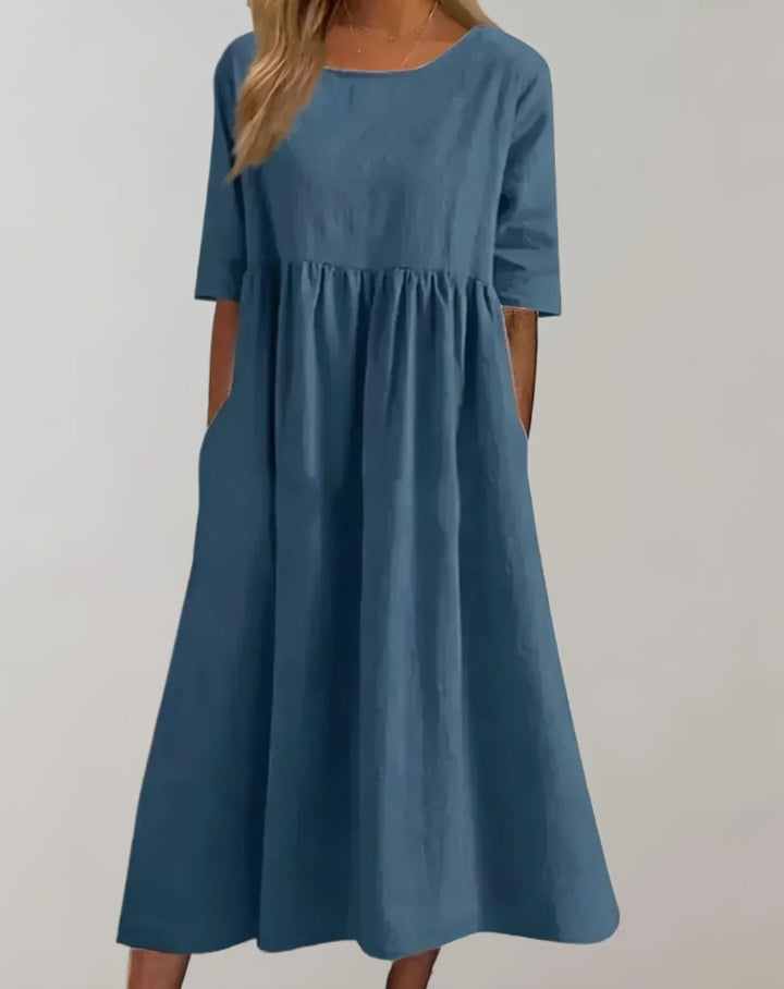 Drune | Locker Sitzendes Baumwollkleid