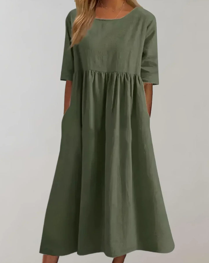 Drune | Locker Sitzendes Baumwollkleid