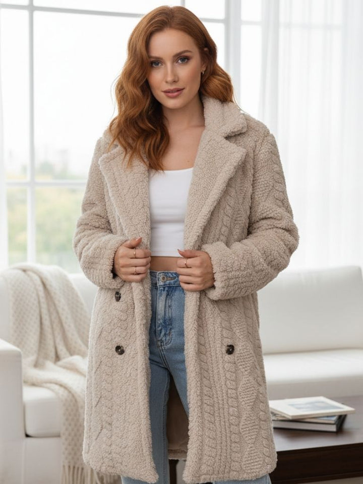Drune | Weicher Thermal-Mantel für Damen mit Langen Ärmeln Chic