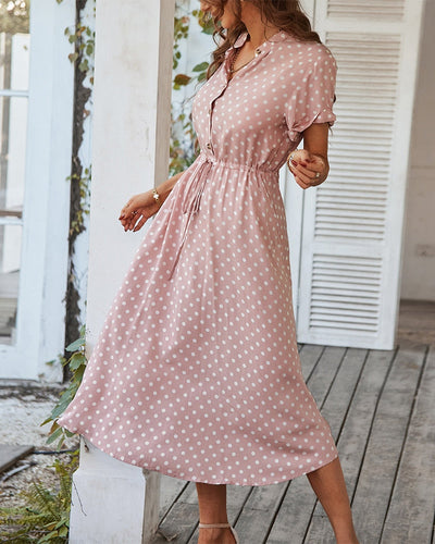Drune | Polka Dot Midi Kleid