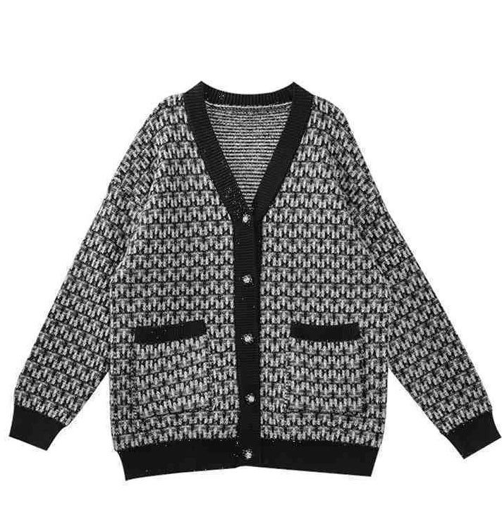 Drune | Damen Cardigan mit Klassischem Strickmuster
