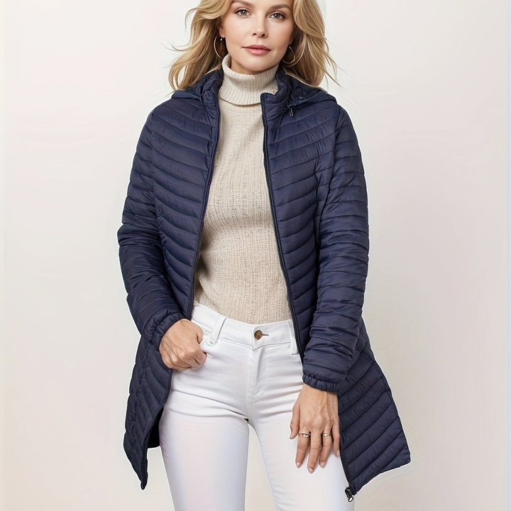 Drune | Stylische gestreifte Steppjacke