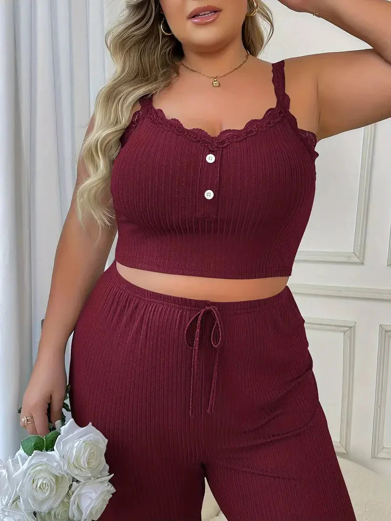 Size Loungewear Set für Damen
