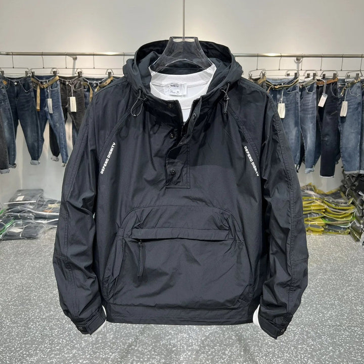 Drune | Leichtgewicht Windjacke mit Halbem Reißverschluss und Tasche
