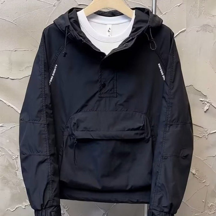 Drune | Leichtgewicht Windjacke mit Halbem Reißverschluss und Tasche