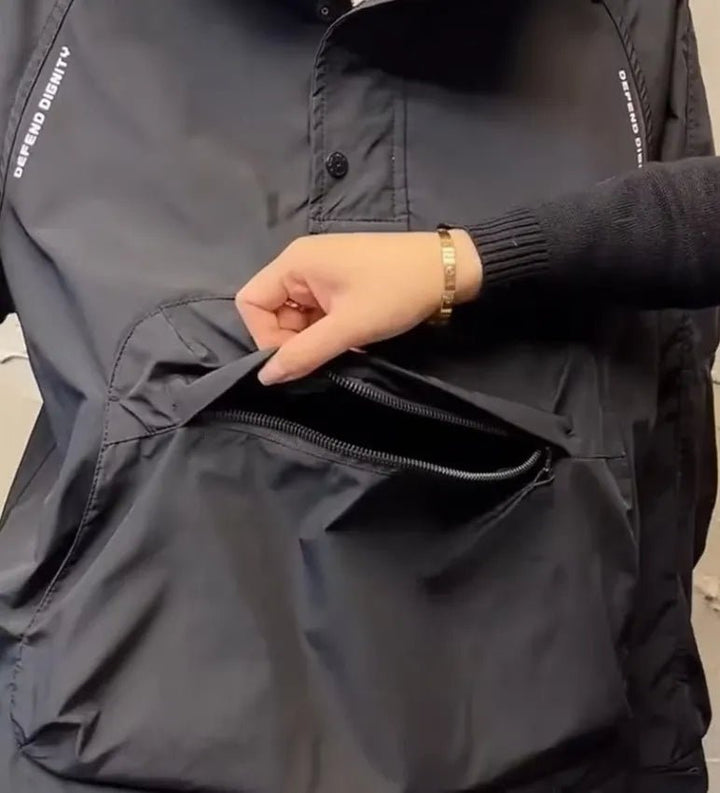 Drune | Leichtgewicht Windjacke mit Halbem Reißverschluss und Tasche