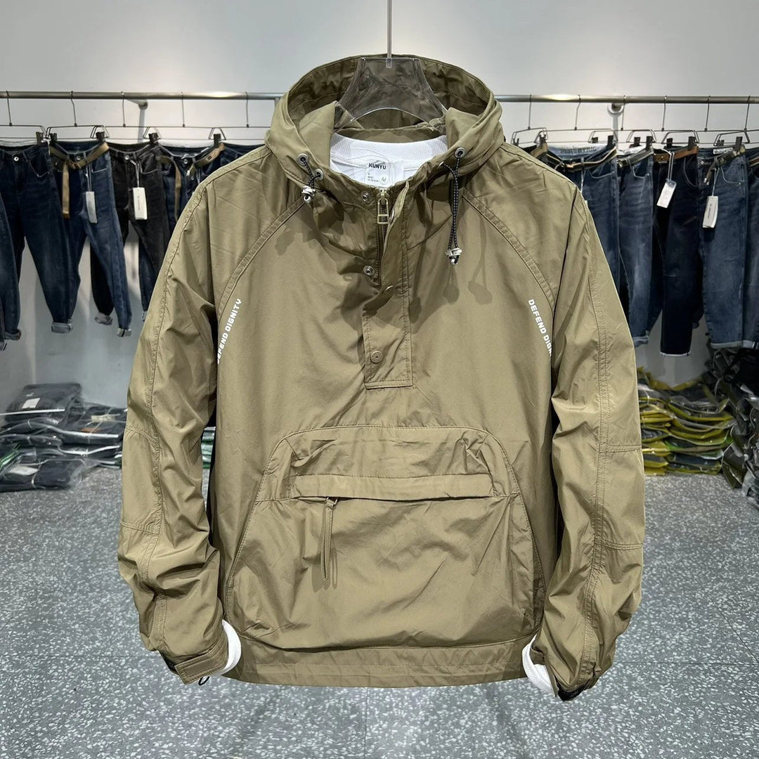Drune | Leichtgewicht Windjacke mit Halbem Reißverschluss und Tasche