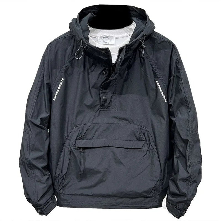 Drune | Leichtgewicht Windjacke mit Halbem Reißverschluss und Tasche