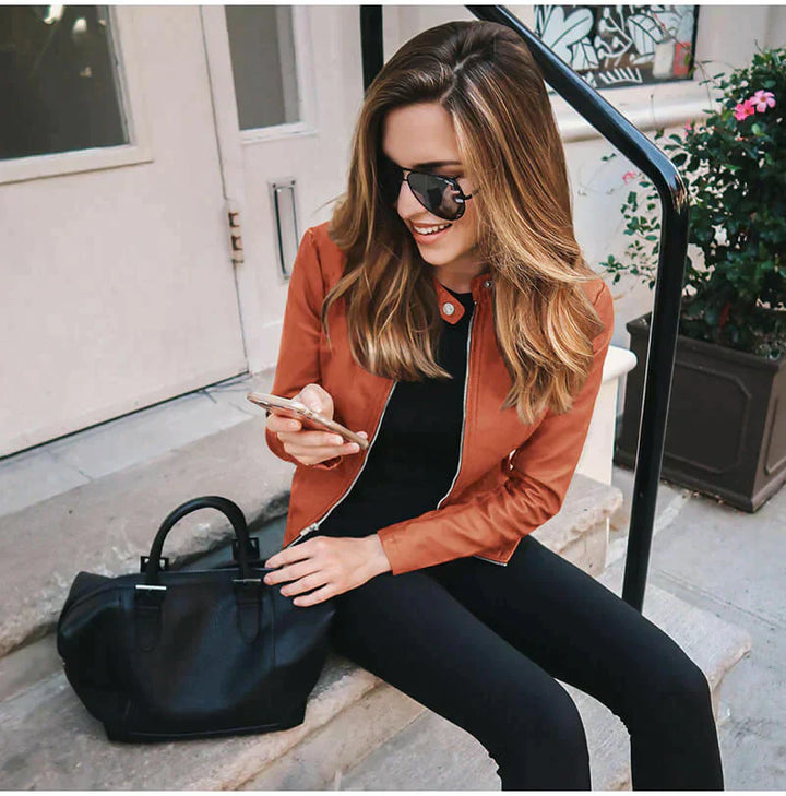 Drune | Elegante Lederjacke Für Damen.