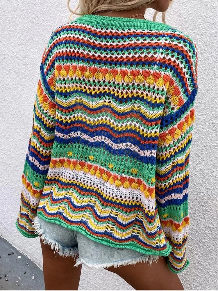 Drune | Cardigan - Gestrickt mit Knopfverschluss - Leicht und Atmungsaktiv - Lockere Passform