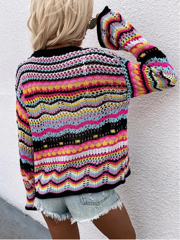 Drune | Cardigan - Gestrickt mit Knopfverschluss - Leicht und Atmungsaktiv - Lockere Passform