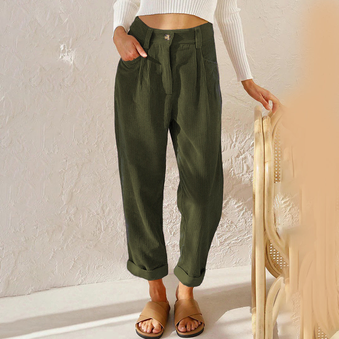 Drune | Elegante Hochbundhose aus Cord