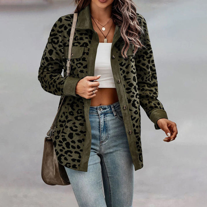 Drune | Modische Jacke mit Leopardenmuster