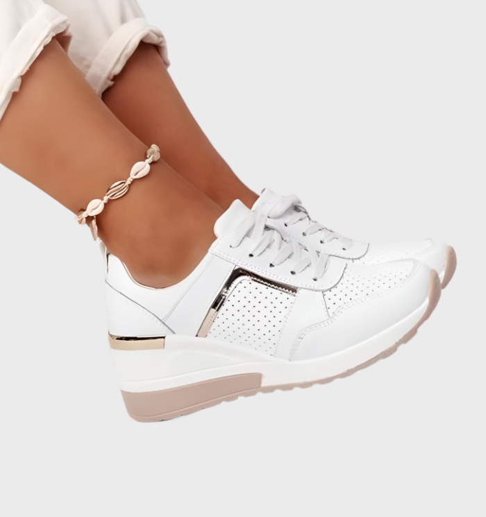 Drune | Sneakers Leichtgewicht, Atmungsaktive Sneakers Mit Keilabsatz Für Damen