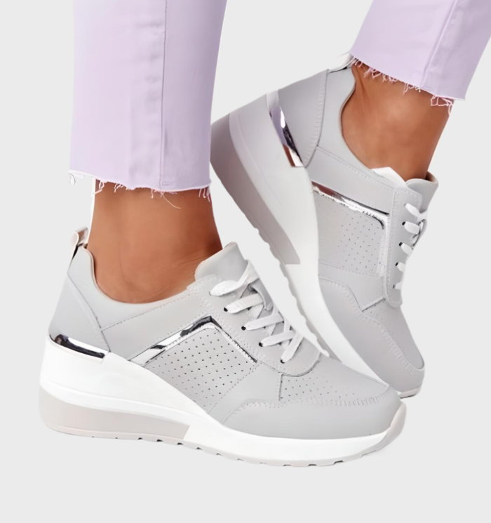 Drune | Sneakers Leichtgewicht, Atmungsaktive Sneakers Mit Keilabsatz Für Damen