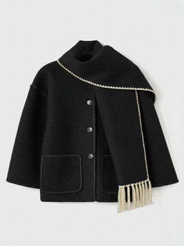 Drune | Damen-Apparatsjacke mit Schickem und Komfortablem Schal