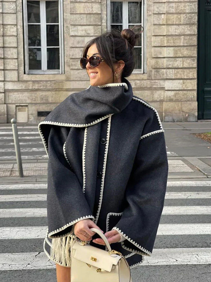 Drune | Damen-Apparatsjacke mit Schickem und Komfortablem Schal