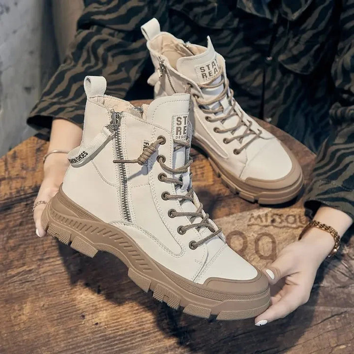 Drune - Elegante High-Top-Sneakerstiefel mit Reißverschluss
