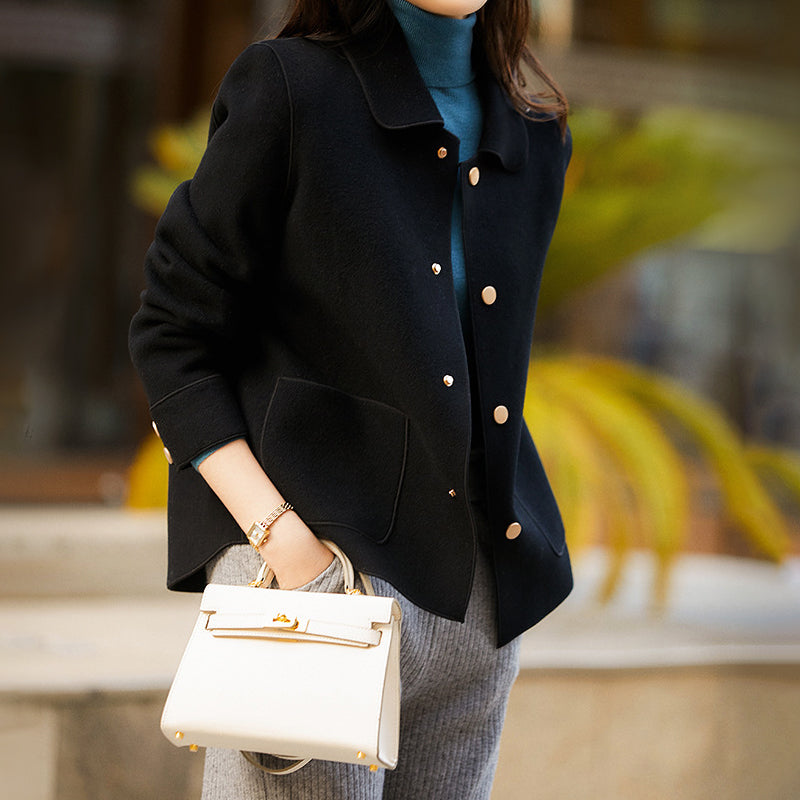Drune | Damen Knopfjacke mit Taschen