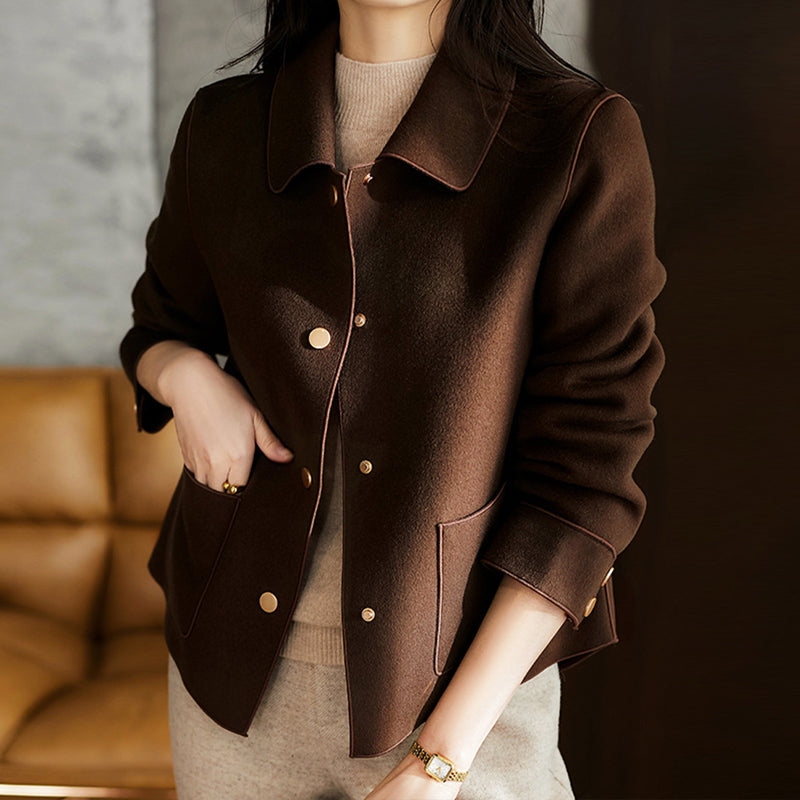 Drune | Damen Knopfjacke mit Taschen