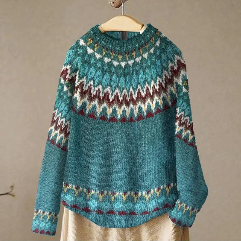 Drune | Stylischer Pullover mit Vintage-Muster