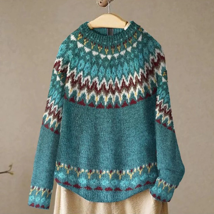 Drune | Stylischer Pullover mit Vintage-Muster
