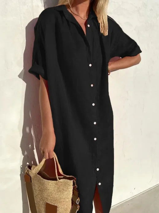 Drune | Leinen Hemdkleid