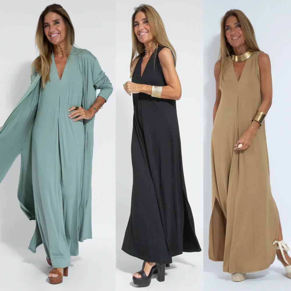 Drune | Langes Kleid und Weste