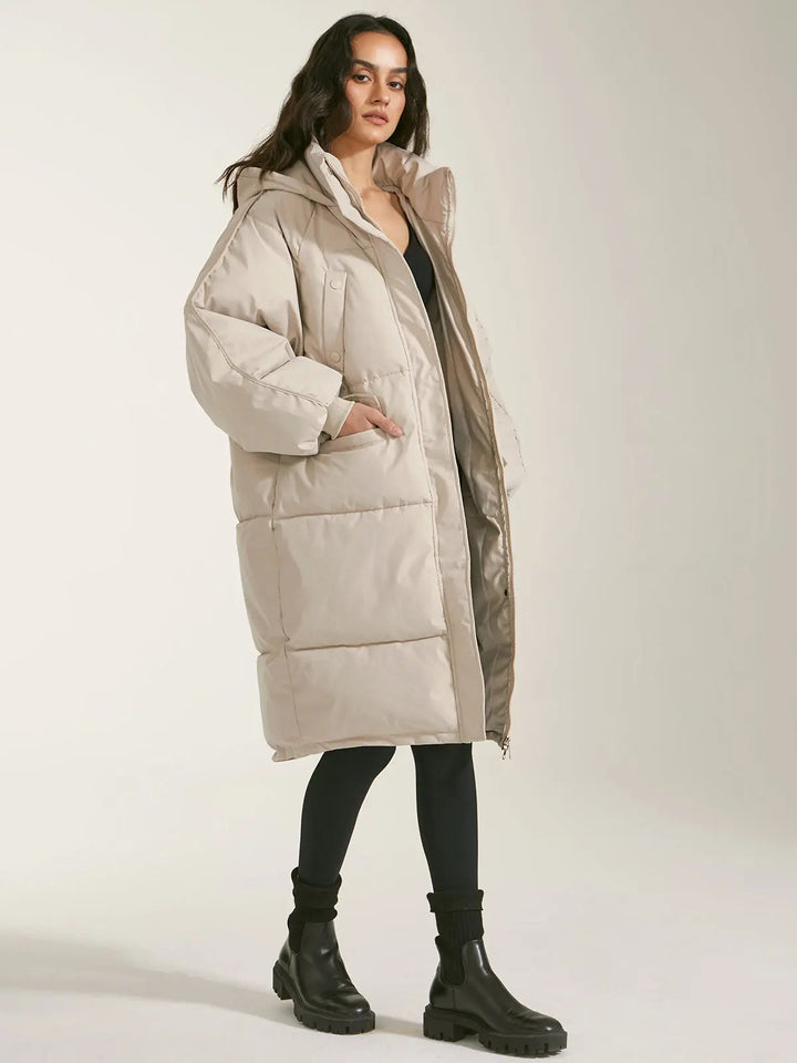 Drune | Pufferparka mit Kapuze und Reißverschluss