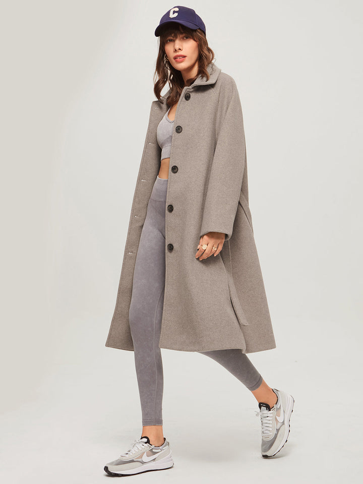 Drune | Lange Gebürstete Taillenkleid