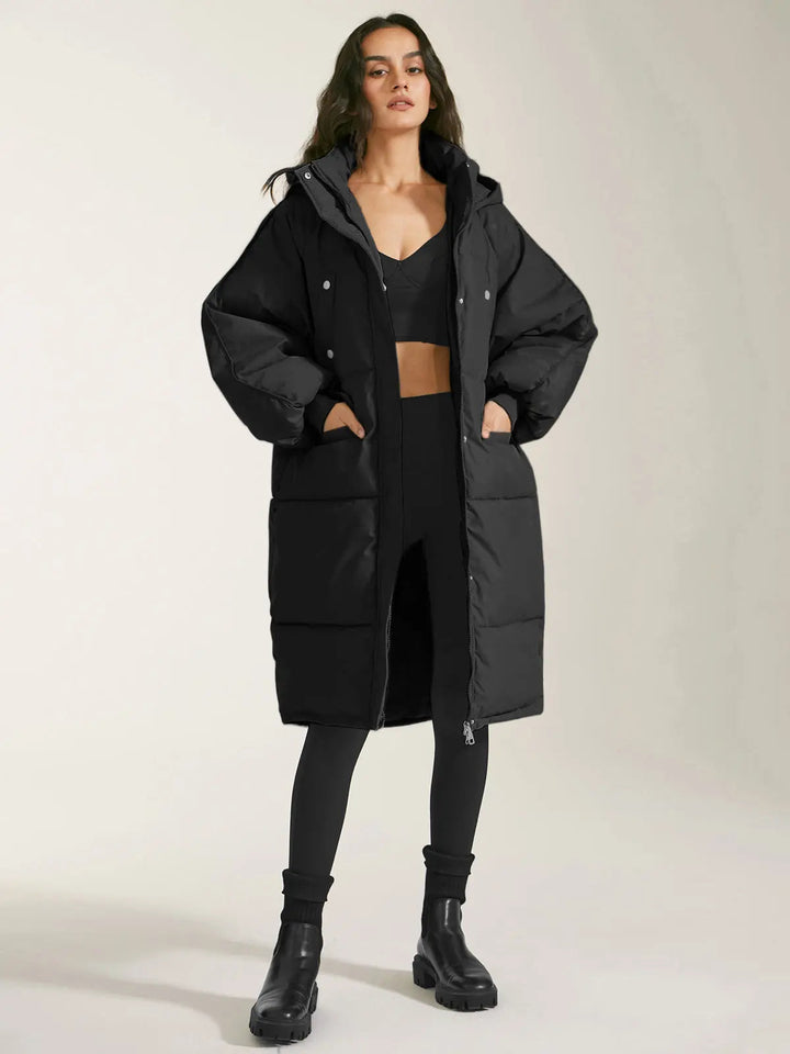 Drune | Pufferparka mit Kapuze und Reißverschluss