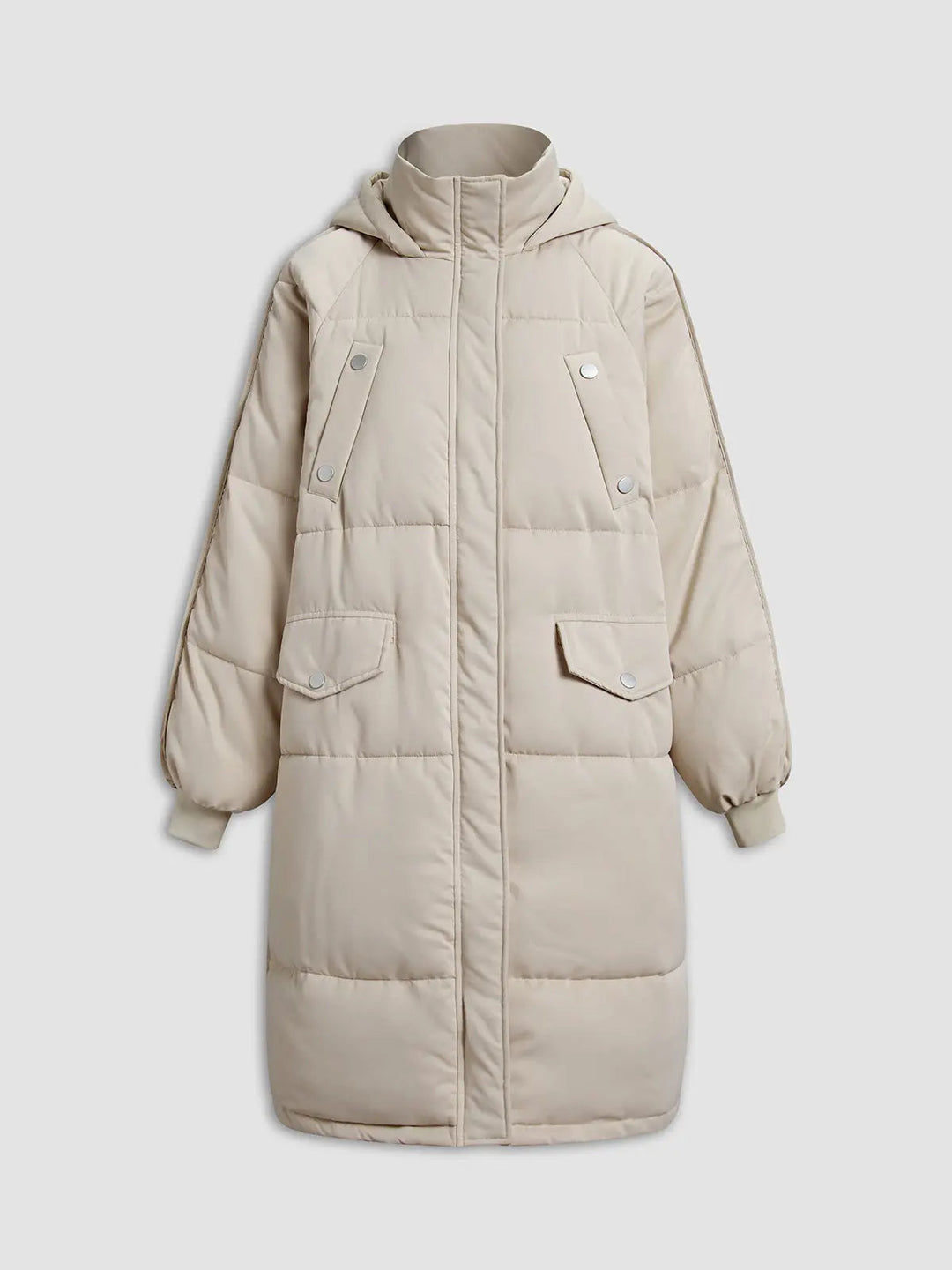Drune | Pufferparka mit Kapuze und Reißverschluss
