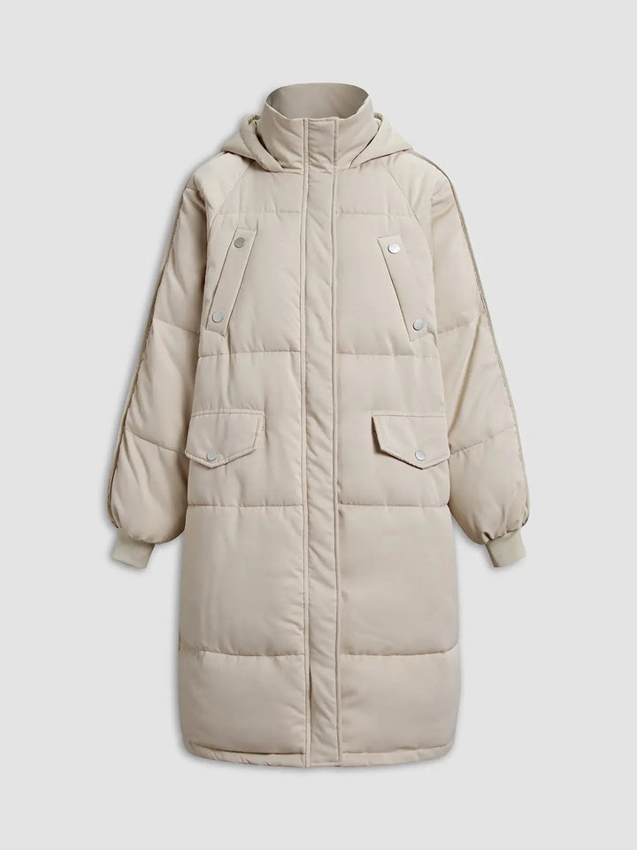 Drune | Pufferparka mit Kapuze und Reißverschluss